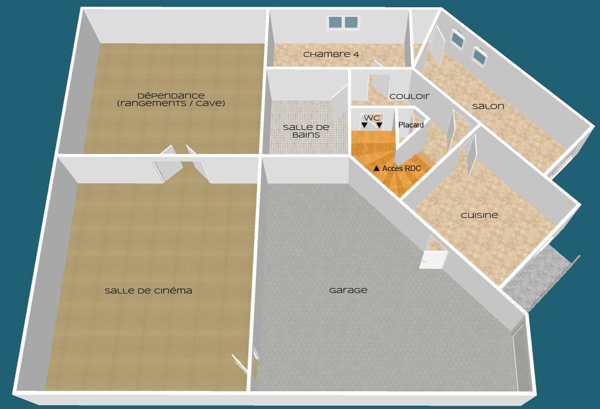 Plan Rez-de-jardin